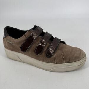 Mephisto shoes womens 10 brown suede frederica taupe sneaker flat comfort office